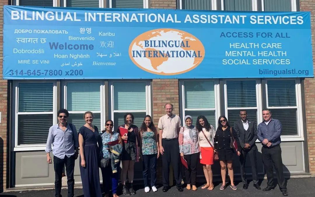 Egyptian Refugee Service Delegation at Bilingual International